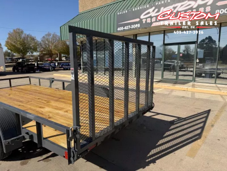 New #148153 2026 LAMAR UC 16 X 83 TANDEM AXLE SQUARE TUBE TOP 7K UTILITY W/ REAR RAMP GATE