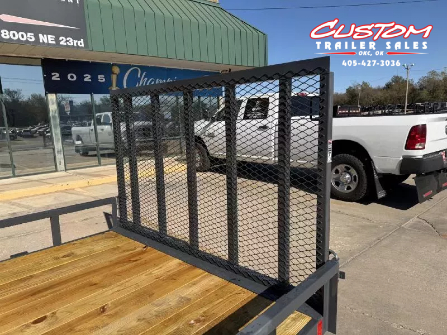 New #148154 2026 LAMAR UC 16 X 83 TANDEM AXLE SQUARE TUBE TOP 7K UTILITY W/ REAR RAMP GATE