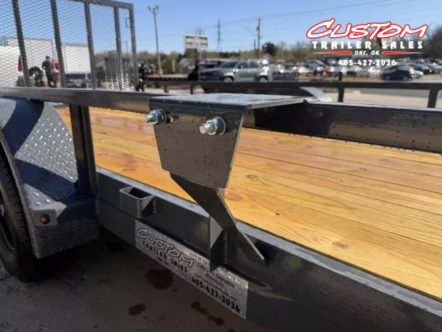 New #148154 2026 LAMAR UC 16 X 83 TANDEM AXLE SQUARE TUBE TOP 7K UTILITY W/ REAR RAMP GATE