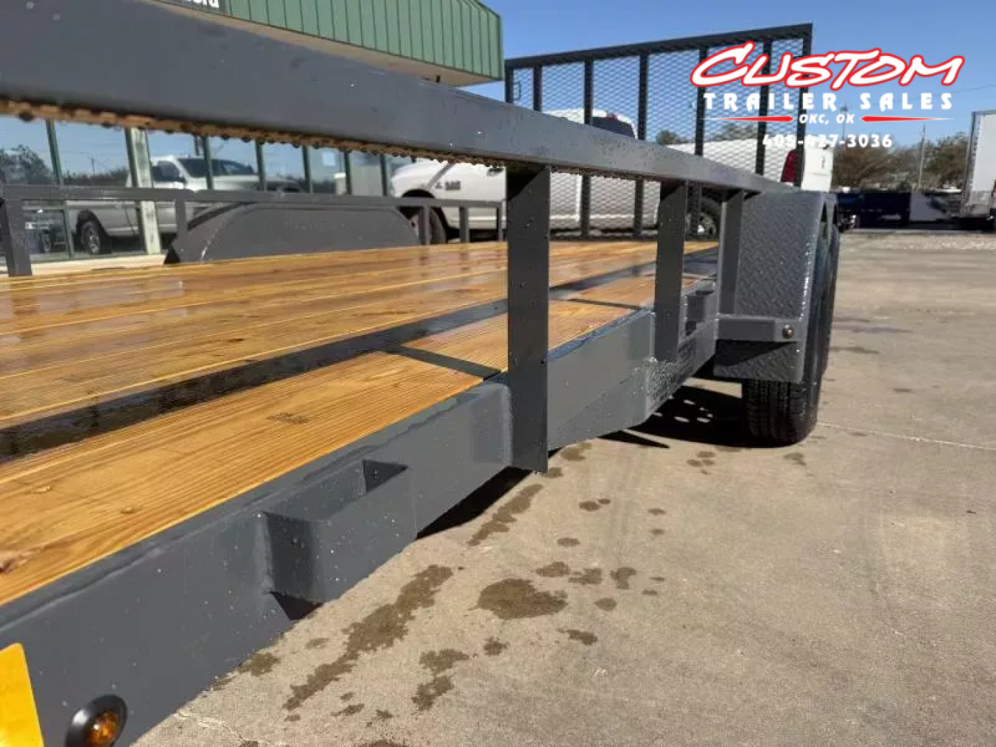 New #148154 2026 LAMAR UC 16 X 83 TANDEM AXLE SQUARE TUBE TOP 7K UTILITY W/ REAR RAMP GATE