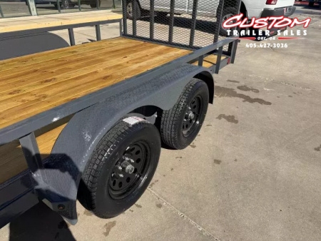 New #148154 2026 LAMAR UC 16 X 83 TANDEM AXLE SQUARE TUBE TOP 7K UTILITY W/ REAR RAMP GATE