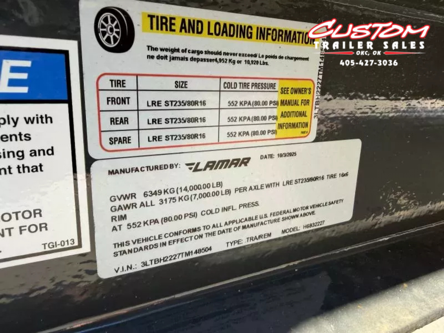 New #148504 2026 LAMAR H6 22 X 83 TANDEM AXLE 14K EQUIPMENT HAULER W/ STAND UP RAMPS