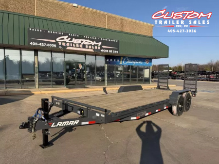 New #148504 2026 LAMAR H6 22 X 83 TANDEM AXLE 14K EQUIPMENT HAULER W/ STAND UP RAMPS