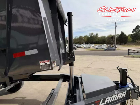 New #148951 2026 LAMAR DT 14 X 83 TANDEM AXLE 14K BUMPER PULL TELESCOPIC DUMP TRAILER W/ 4' SIDES