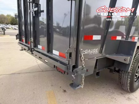 New #148951 2026 LAMAR DT 14 X 83 TANDEM AXLE 14K BUMPER PULL TELESCOPIC DUMP TRAILER W/ 4' SIDES