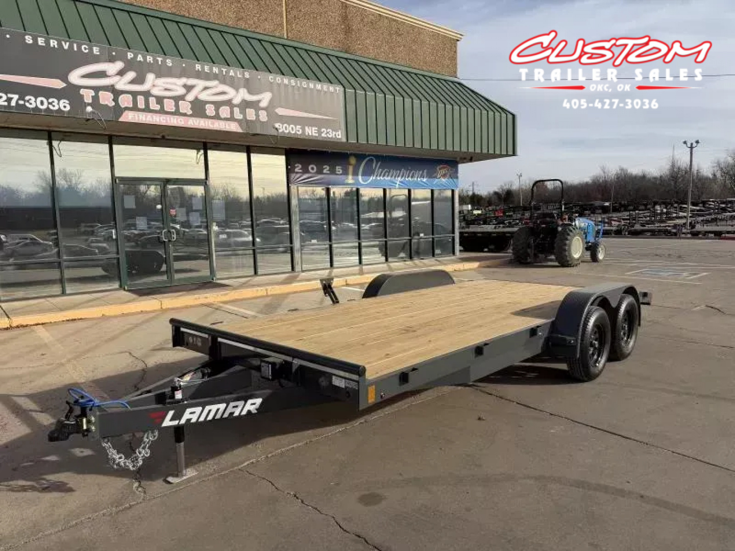 New #149296 2026 LAMAR CE 18 X 83 TANDEM AXLE 7K WOOD FLOOR CAR HAULER