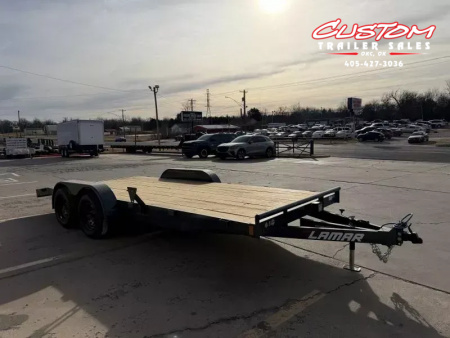 New #149296 2026 LAMAR CE 18 X 83 TANDEM AXLE 7K WOOD FLOOR CAR HAULER