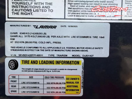 New #149511 2026 LAMAR DL 14 X 83 TANDEM AXLE LOW PRO 14K GOOSENECK DUMP W/ 2' SIDES