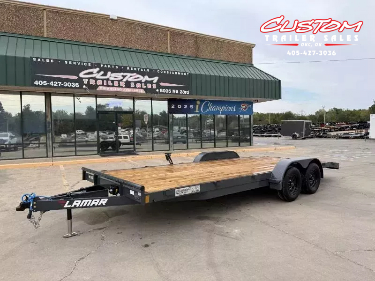 New #148120 2026 LAMAR CE 20 X 83 TANDEM AXLE 7K WOOD FLOOR CAR HAULER