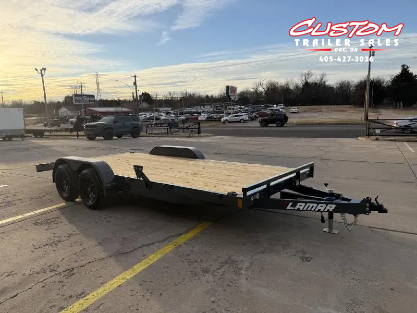 New #150434 2026 LAMAR CE 18 X 83 TANDEM AXLE 7K WOOD FLOOR CAR HAULER