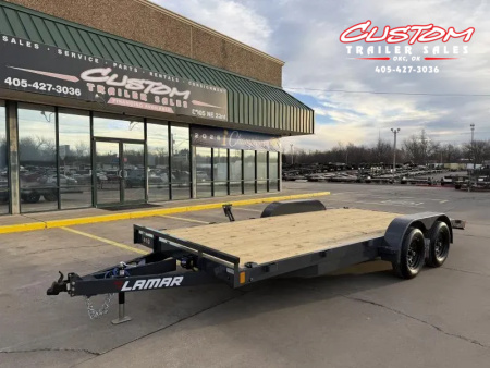 New #150434 2026 LAMAR CE 18 X 83 TANDEM AXLE 7K WOOD FLOOR CAR HAULER