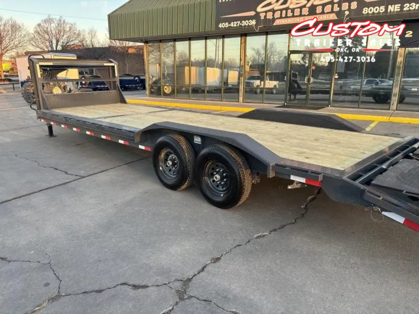 New #151418 2026 LAMAR H8 28 X 102  TANDEM AXLE 14K EQUIPMENT GOOSENECK W/ RHINO RAMPS