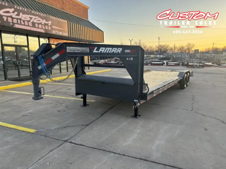 New #151418 2026 LAMAR H8 28 X 102  TANDEM AXLE 14K EQUIPMENT GOOSENECK W/ RHINO RAMPS