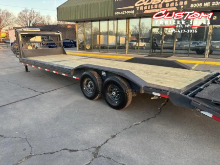New #151418 2026 LAMAR H8 28 X 102  TANDEM AXLE 14K EQUIPMENT GOOSENECK W/ RHINO RAMPS