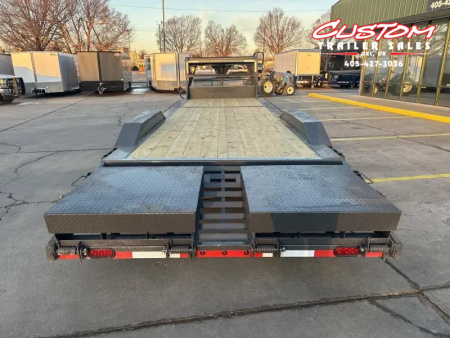 New #151418 2026 LAMAR H8 28 X 102  TANDEM AXLE 14K EQUIPMENT GOOSENECK W/ RHINO RAMPS