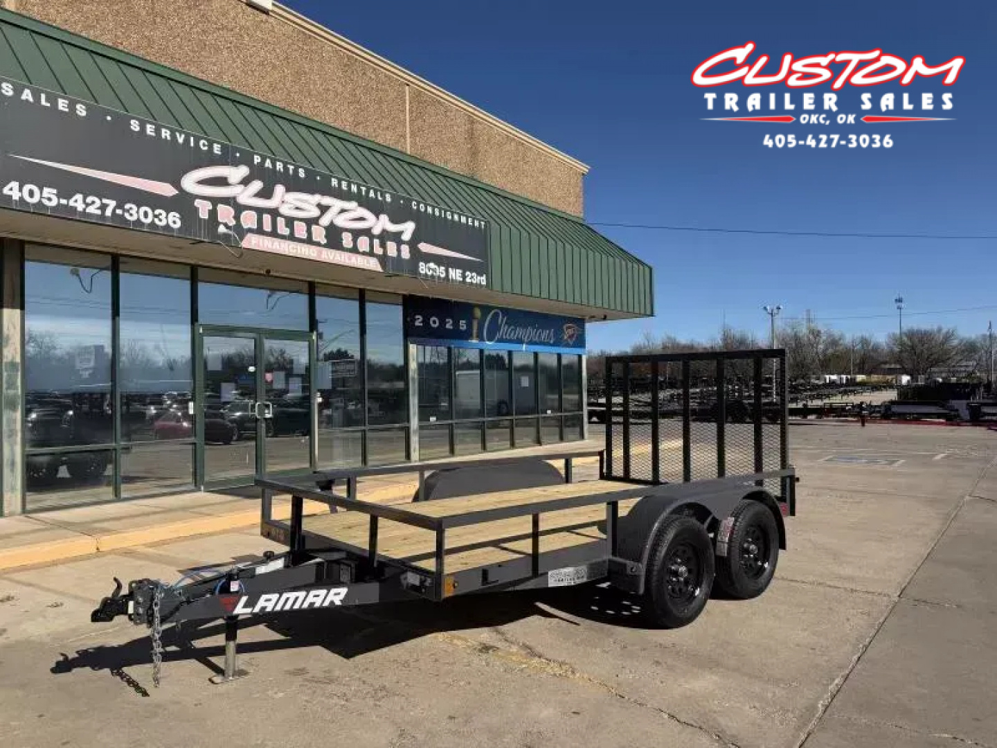 New #151596 2026 LAMAR UC 12 X 77 TANDEM AXLE 7K UTILITY W/ RAMP GATE
