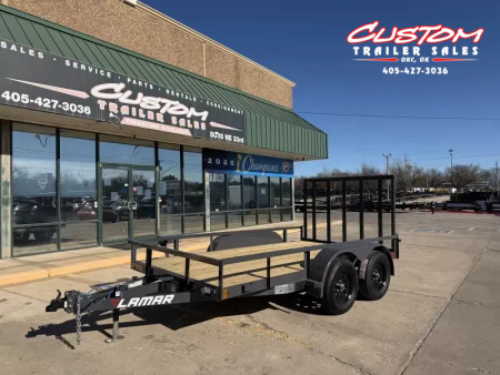 New #151596 2026 LAMAR UC 12 X 77 TANDEM AXLE 7K UTILITY W/ RAMP GATE