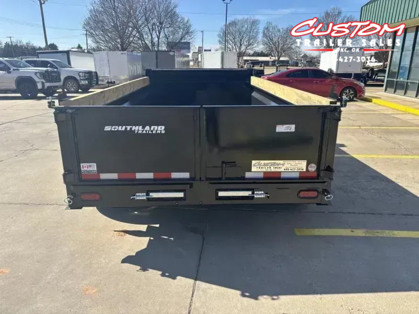 New #154158 2026 SOUTHLAND SL714 14 X 84 TANDEM AXLE 14K BUMPER PULL DUMP W/ SPARE TIRE