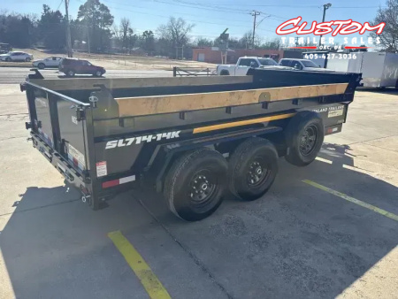 New #154158 2026 SOUTHLAND SL714 14 X 84 TANDEM AXLE 14K BUMPER PULL DUMP W/ SPARE TIRE