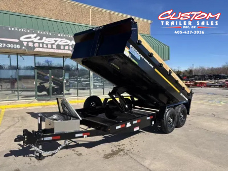 New #154158 2026 SOUTHLAND SL714 14 X 84 TANDEM AXLE 14K BUMPER PULL DUMP W/ SPARE TIRE