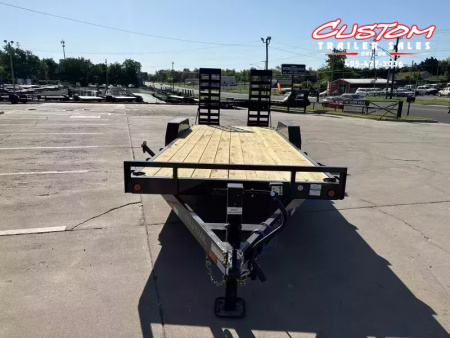 New #367819 2026 LOAD TRAIL CH 22 X 83 TANDEM AXLE 14K EQUIPMENT HAULER W/ FOLD UP RAMPS