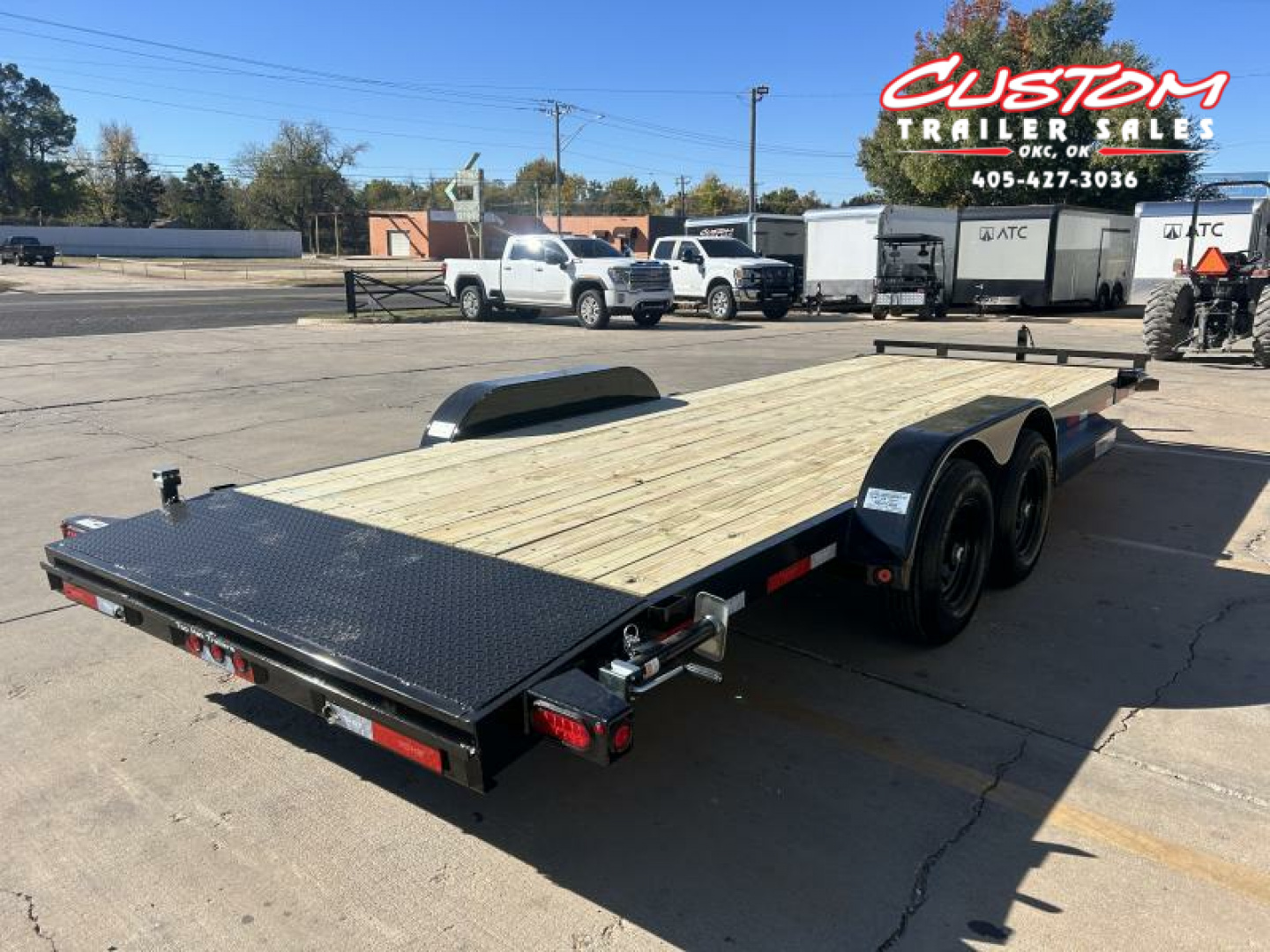 New #248090 2025 TOP HAT HDCH 22 X 83 TANDEM AXLE 10K WOOD FLOOR CAR HAULER