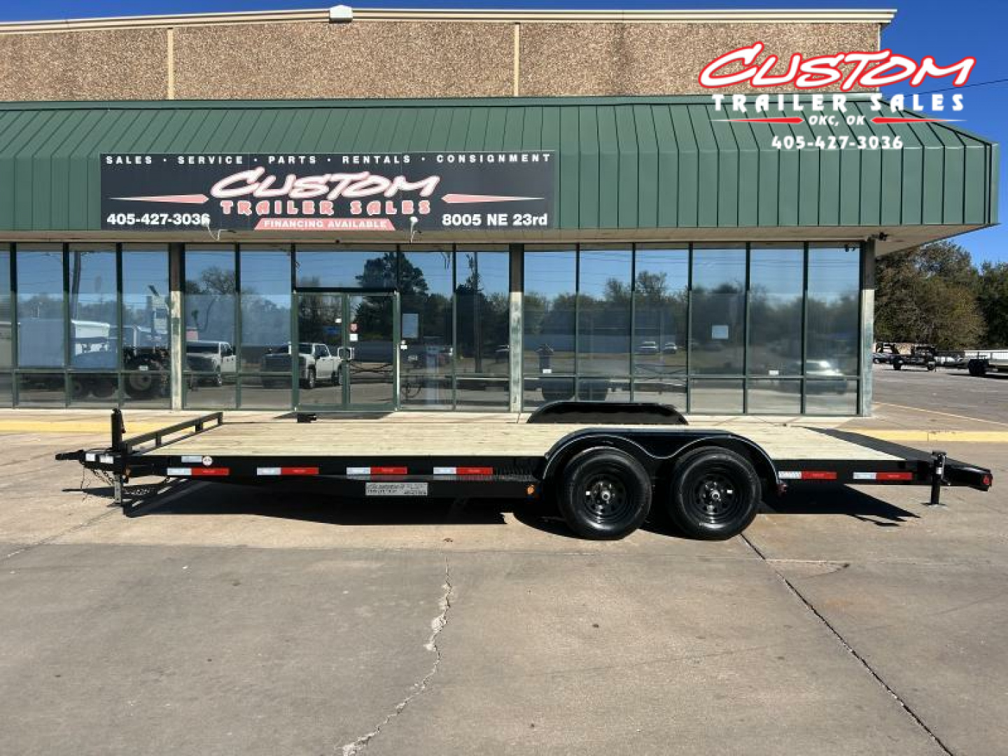 New #248090 2025 TOP HAT HDCH 22 X 83 TANDEM AXLE 10K WOOD FLOOR CAR HAULER