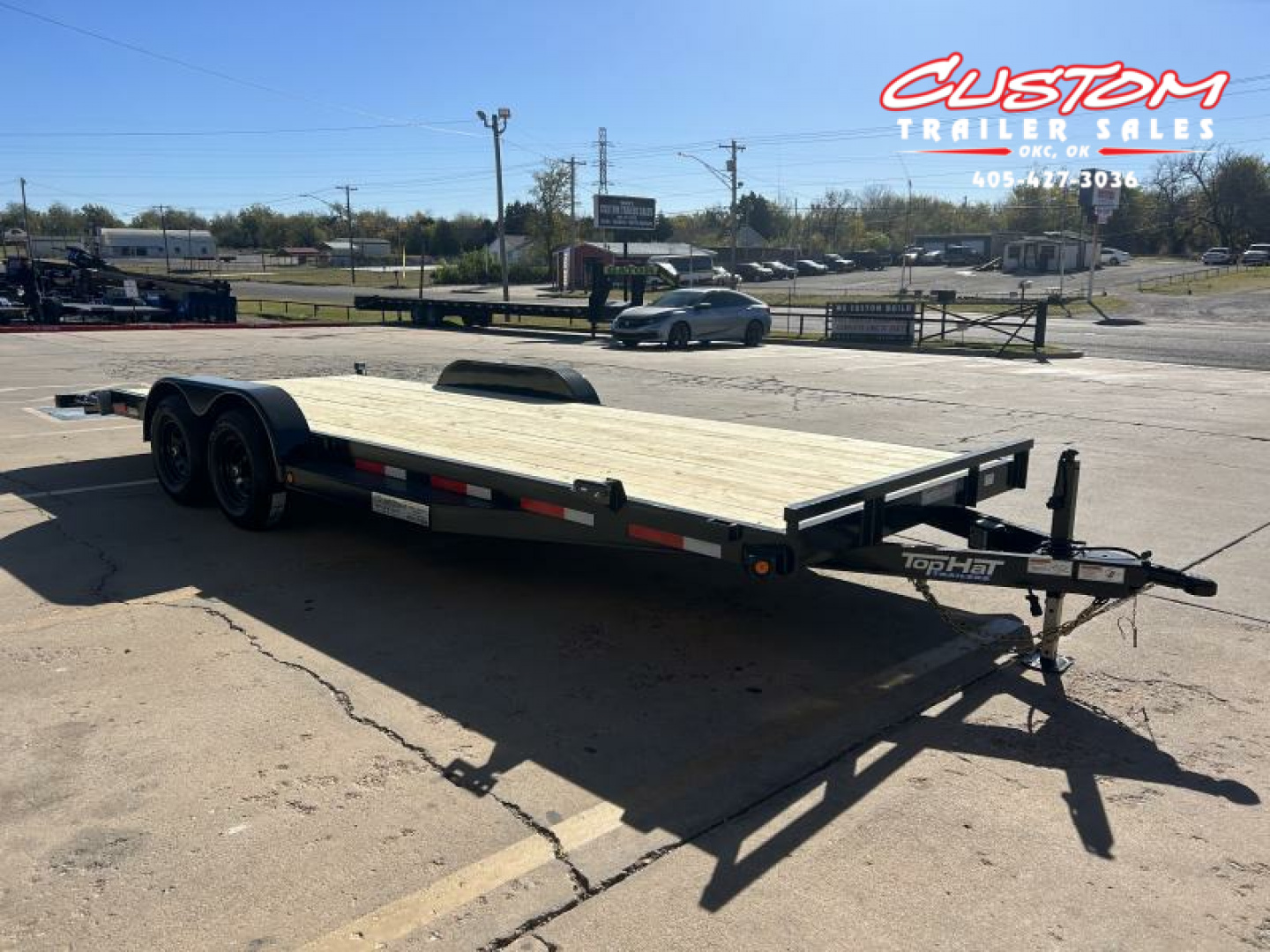 New #248090 2025 TOP HAT HDCH 22 X 83 TANDEM AXLE 10K WOOD FLOOR CAR HAULER