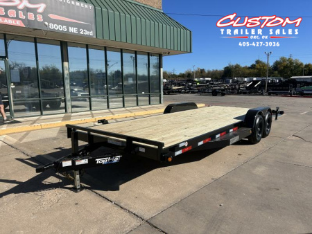 New #248090 2025 TOP HAT HDCH 22 X 83 TANDEM AXLE 10K WOOD FLOOR CAR HAULER