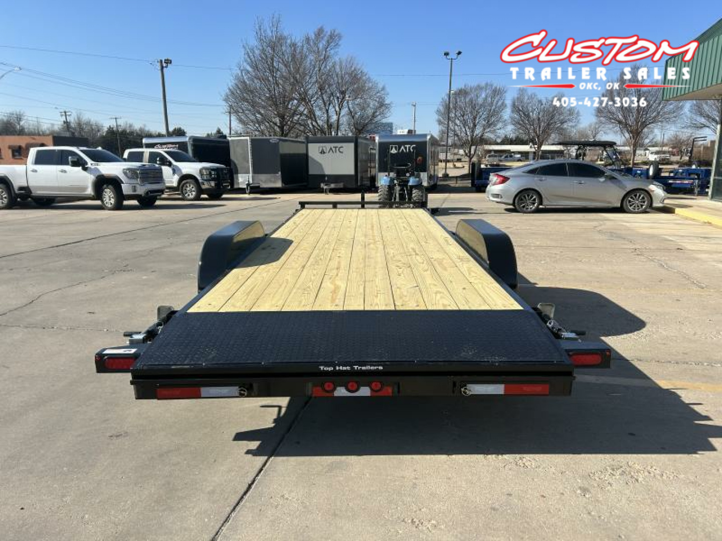 New #248990 2025 TOP HAT HDCH 22 X 83 TANDEM AXLE 10K WOOD FLOOR CAR HAULER