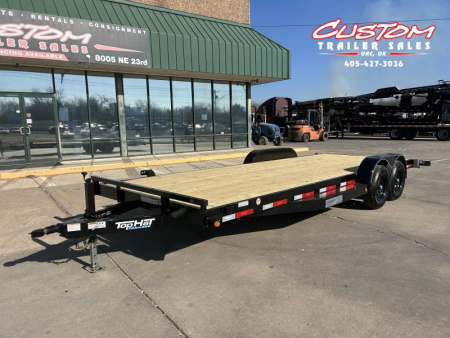 New #248990 2025 TOP HAT HDCH 22 X 83 TANDEM AXLE 10K WOOD FLOOR CAR HAULER
