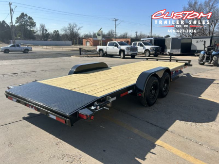 New #248990 2025 TOP HAT HDCH 22 X 83 TANDEM AXLE 10K WOOD FLOOR CAR HAULER