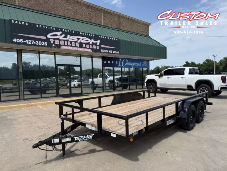 New #252662 2025 TOP HAT MP 16 X 83 TANDEM AXLE PIPE TOP UTILITY W/ SLIDE IN RAMPS