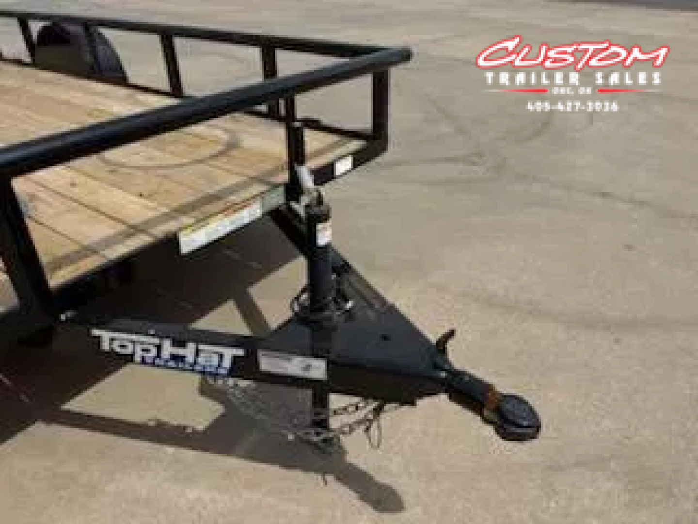 New #252896 2025 TOP HAT DSP 14 X 77 SINGLE AXLE PIPE TOP 3K UTILITY W/ REAR RAMP GATE