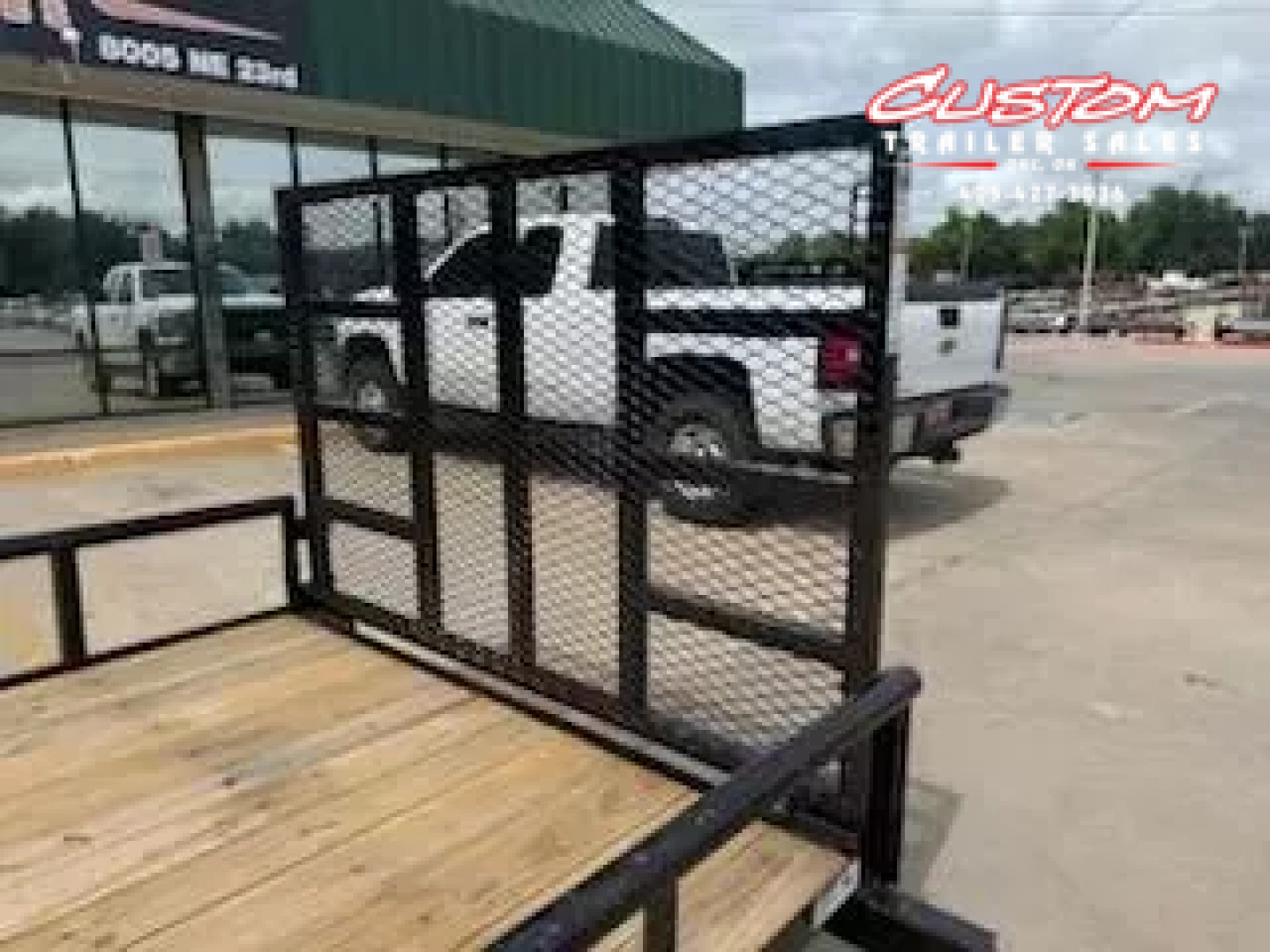 New #254898 2025 TOP HAT DSP 14 X 77 SINGLE AXLE PIPE TOP 3K UTILITY W/ REAR RAMP GATE