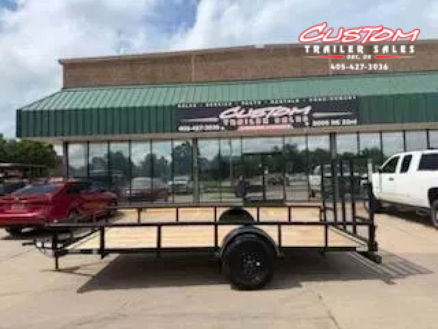 New #254898 2025 TOP HAT DSP 14 X 77 SINGLE AXLE PIPE TOP 3K UTILITY W/ REAR RAMP GATE