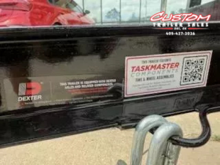 New #254898 2025 TOP HAT DSP 14 X 77 SINGLE AXLE PIPE TOP 3K UTILITY W/ REAR RAMP GATE