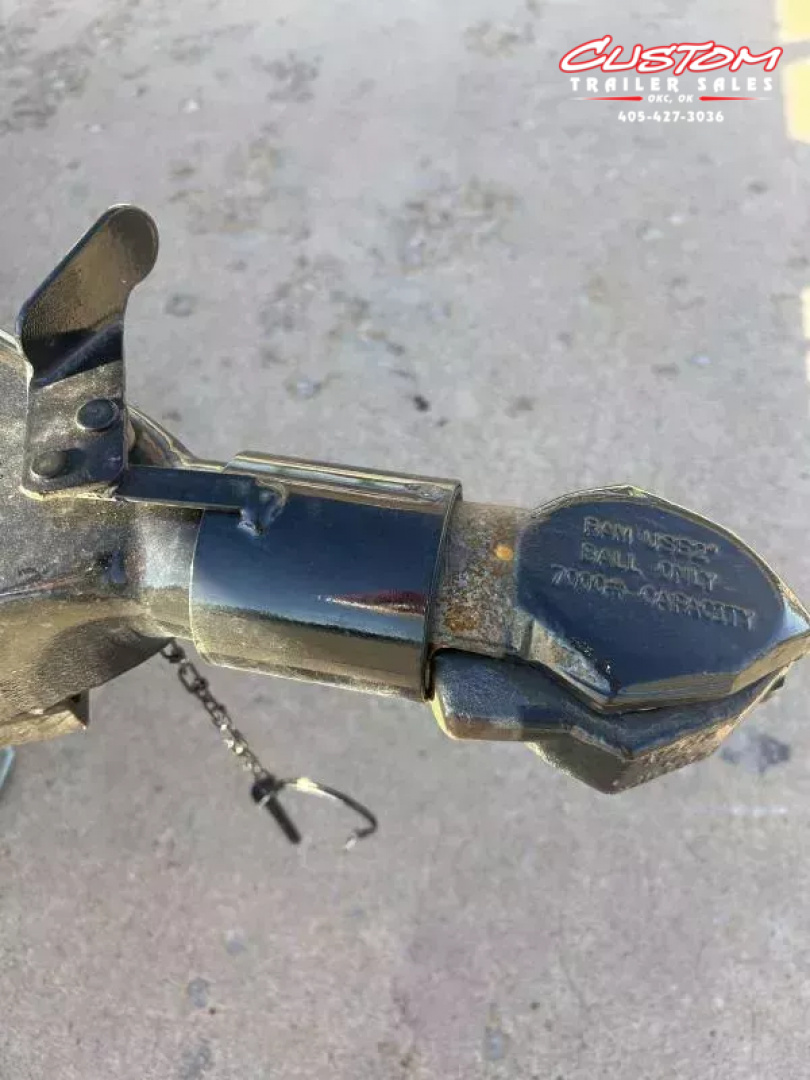 New #255071 2026 TOP HAT DSP 12 X 77 SINGLE AXLE PIPE TOP 3.5K UTILITY TRAILER W/ REAR RAMP GATE