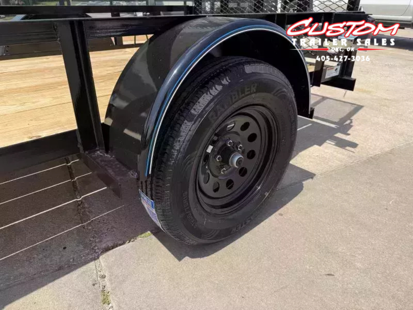 New #257032 2026 TOP HAT DJX 5 X 10 SINGLE AXLE ANGLE TOP 3.5K UTILITY W/ 48" RAMP GATE