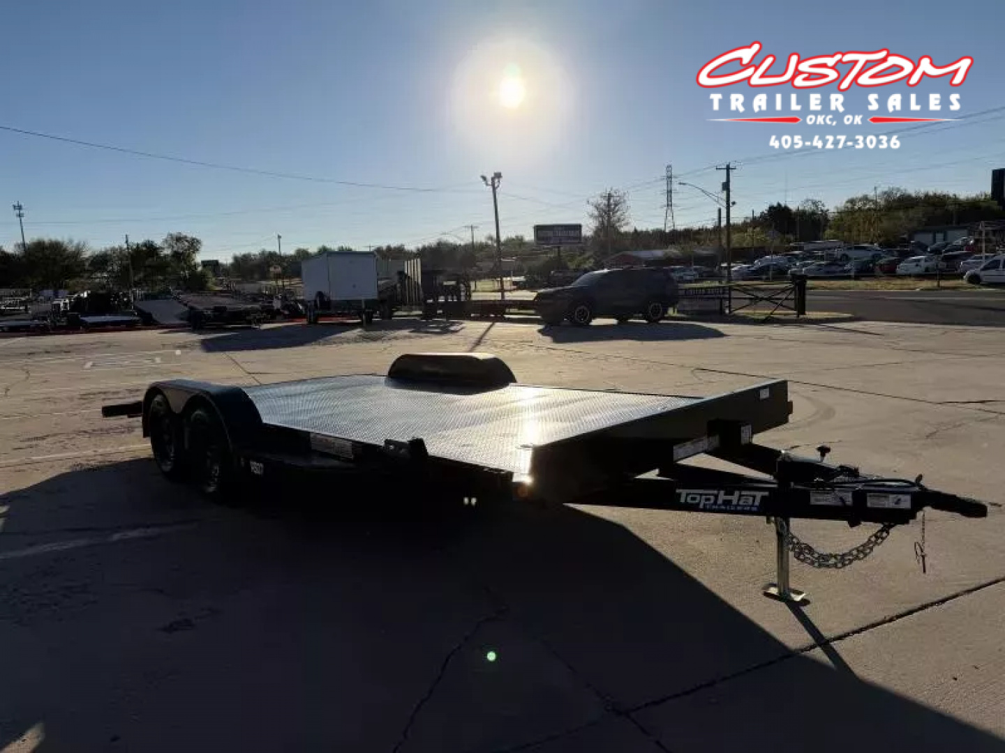 New #257120 2026 TOP HAT RS07 18 X 83 TANDEM AXLE 7K STEEL FLOOR CAR HAULER