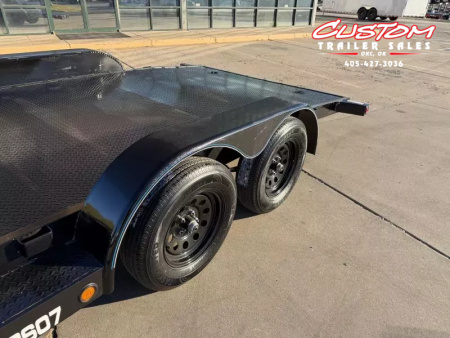 New #257120 2026 TOP HAT RS07 18 X 83 TANDEM AXLE 7K STEEL FLOOR CAR HAULER