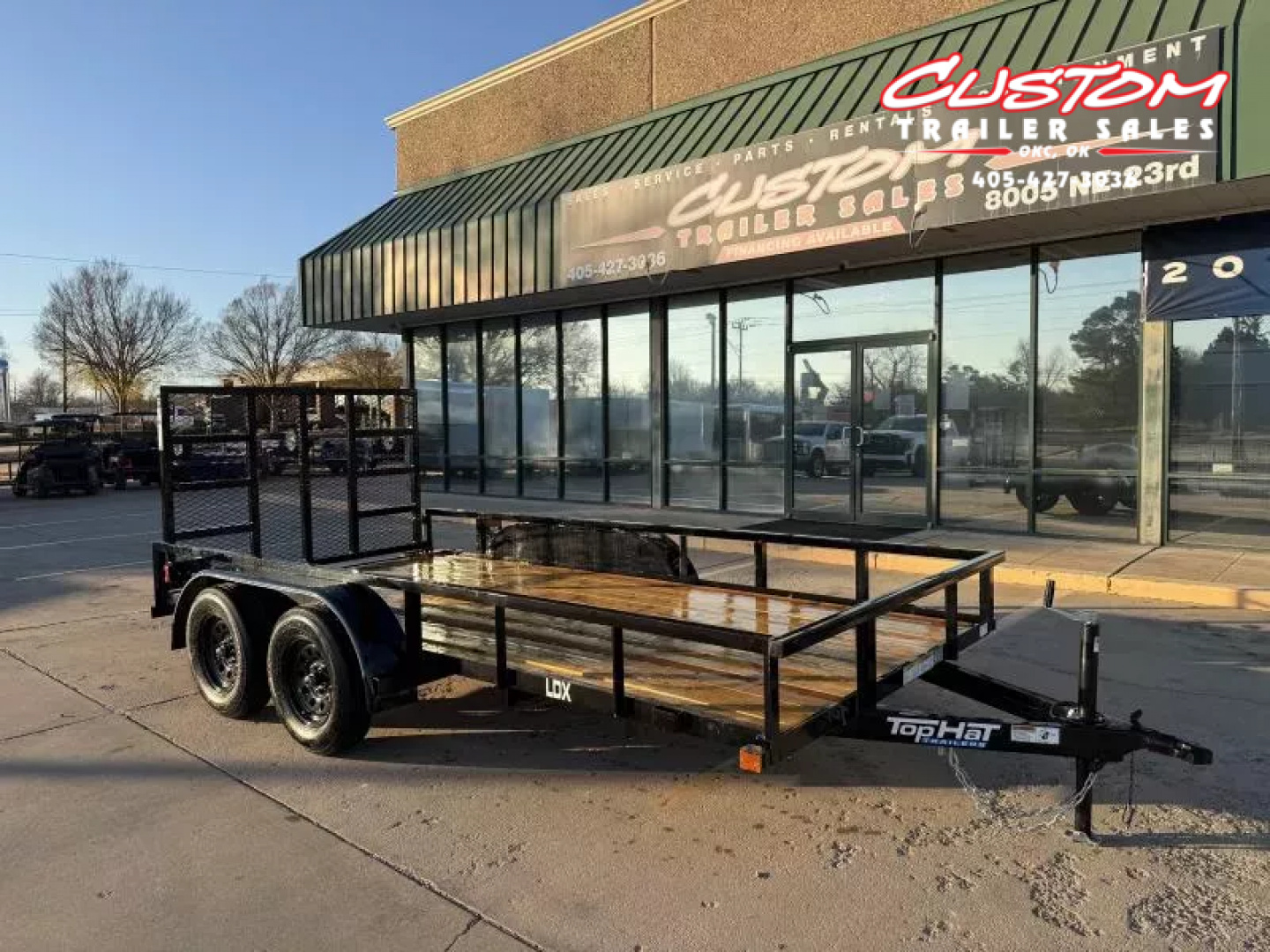 New #257826 2026 TOP HAT LDX 14 X 77 TANDEM AXLE 7K SQUARE TUBE TOP UTILITY