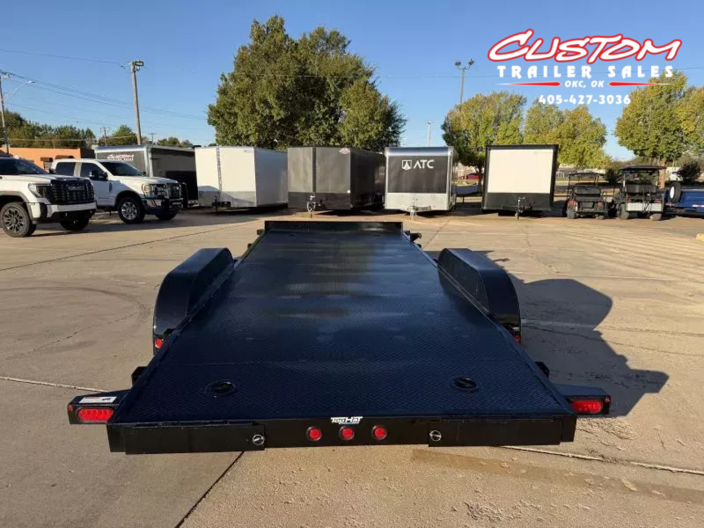 New #258079 2026 TOP HAT RS07 18 X 83 TANDEM AXLE 7K STEEL FLOOR CAR HAULER