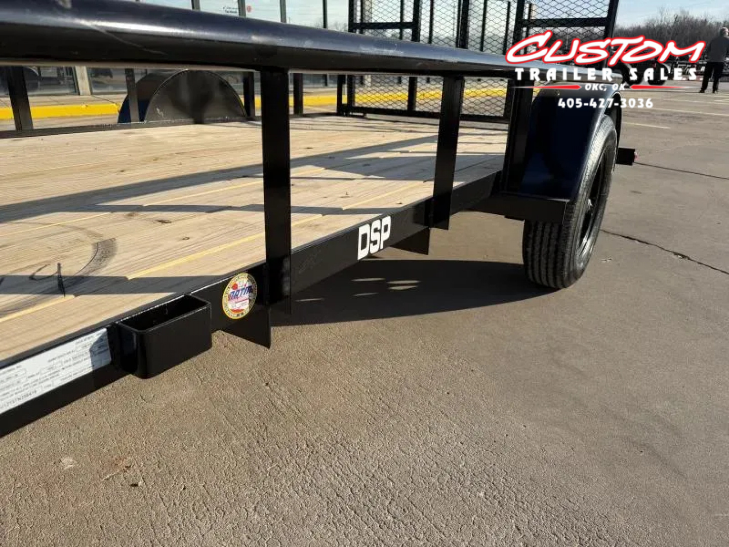 New #258419 2026 TOP HAT DSP 12 X 77 SINGLE AXLE PIPE TOP 3.5K UTILITY TRAILER W/ REAR RAMP GATE