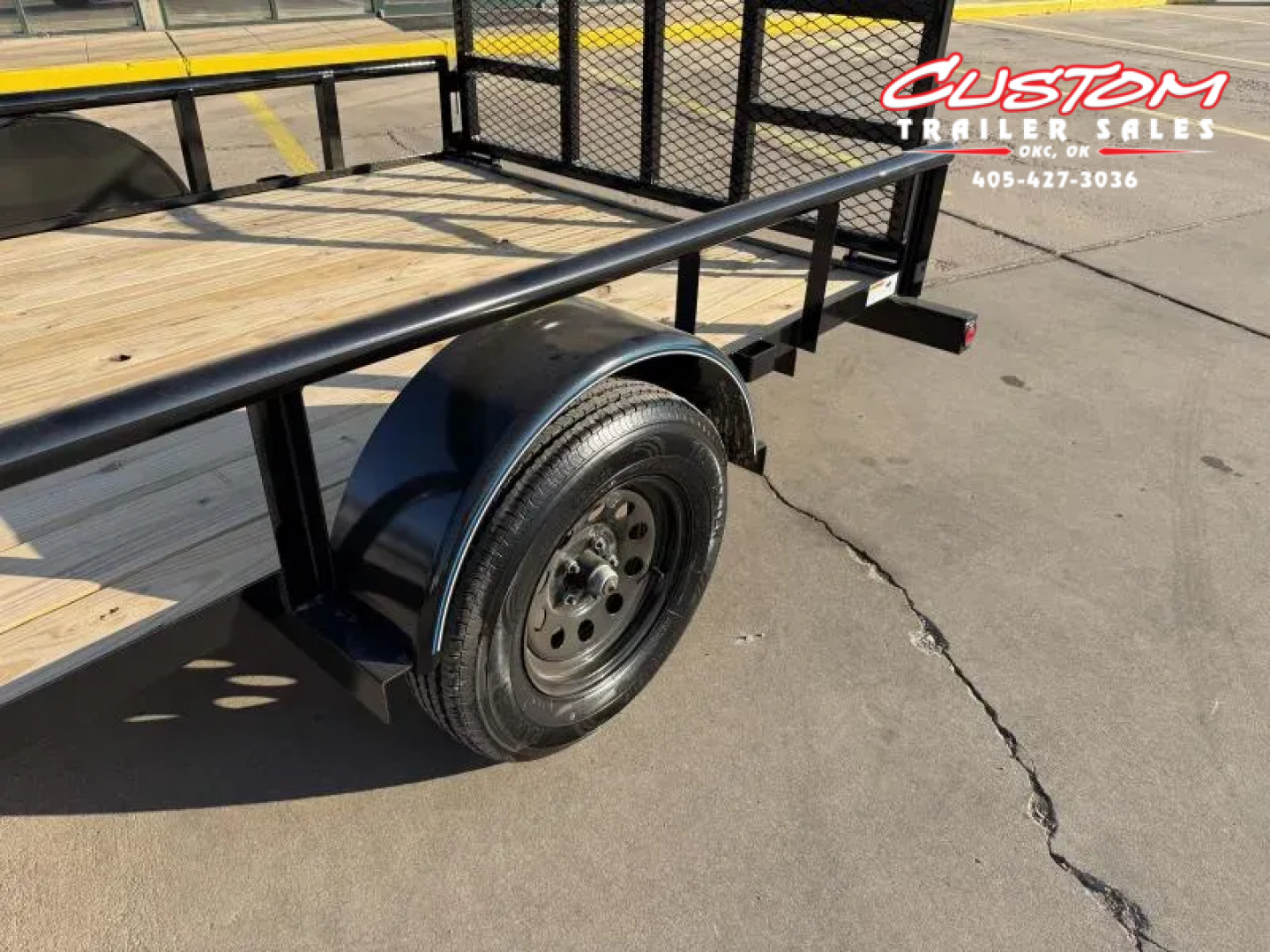 New #258419 2026 TOP HAT DSP 12 X 77 SINGLE AXLE PIPE TOP 3.5K UTILITY TRAILER W/ REAR RAMP GATE