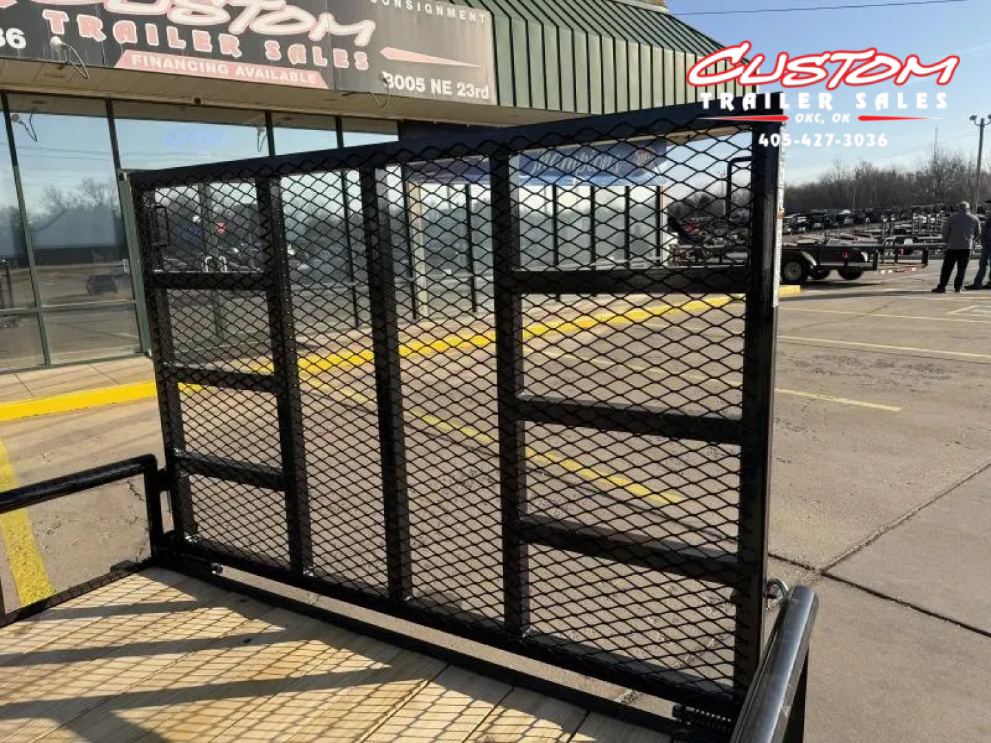 New #258419 2026 TOP HAT DSP 12 X 77 SINGLE AXLE PIPE TOP 3.5K UTILITY TRAILER W/ REAR RAMP GATE