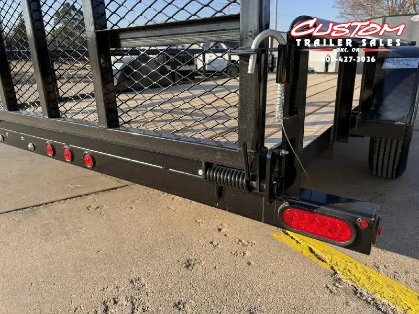 New #258419 2026 TOP HAT DSP 12 X 77 SINGLE AXLE PIPE TOP 3.5K UTILITY TRAILER W/ REAR RAMP GATE