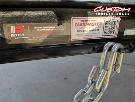 New #258419 2026 TOP HAT DSP 12 X 77 SINGLE AXLE PIPE TOP 3.5K UTILITY TRAILER W/ REAR RAMP GATE