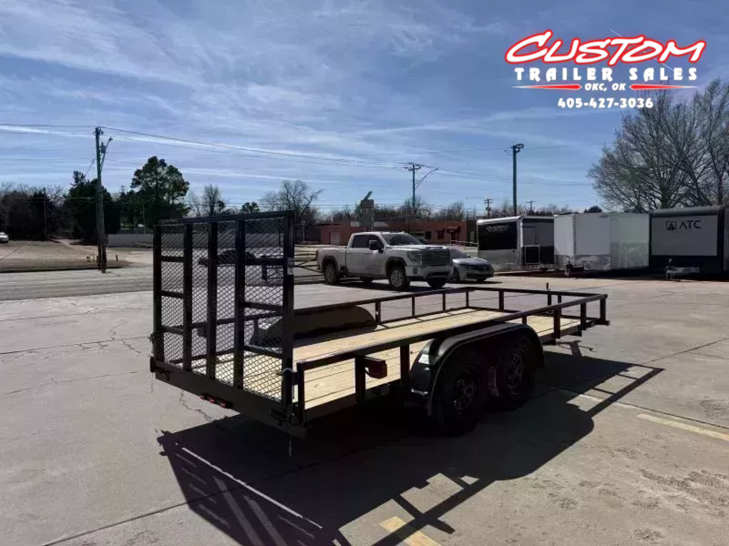 New #258494 2026 TOP HAT LDX 16 X 77 TANDEM AXLE SQUARE TUBE TOP 7K UTILITY TRAILER