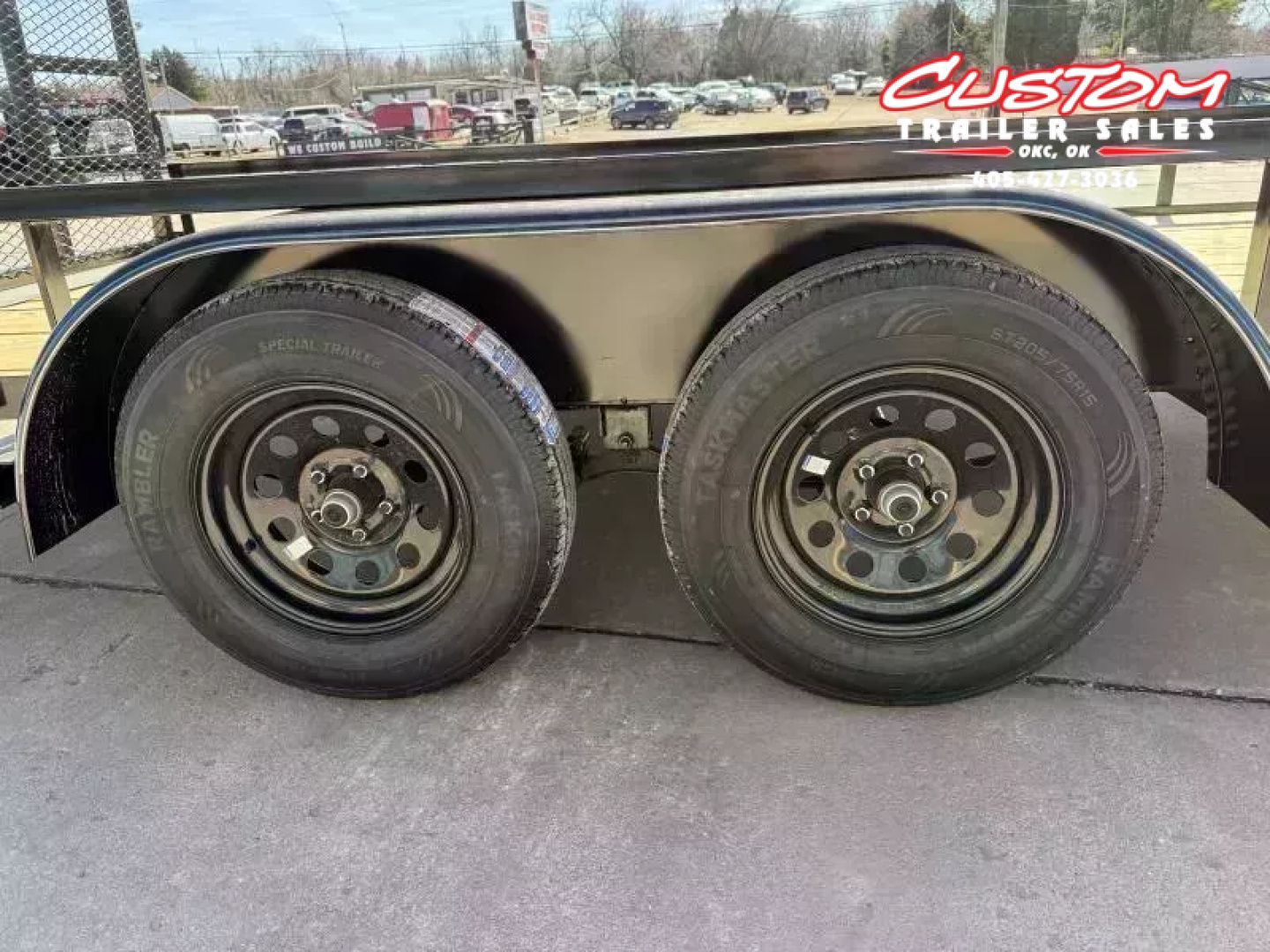 New #258494 2026 TOP HAT LDX 16 X 77 TANDEM AXLE SQUARE TUBE TOP 7K UTILITY TRAILER